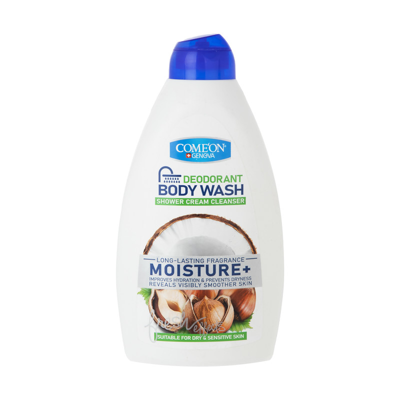 شامپو بدن کرمی پوست خشک و حساس مدل Moisture حاوی روغن نارگیل کامان - 510ml