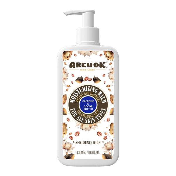 بالم مرطوب کننده پمپی مناسب انواع پوست حاوی کافئین آر یو اکی 350ml