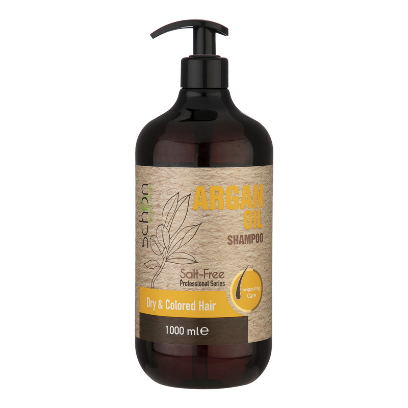 شامپو تقویت کننده موهای خشک و رنگ شده روغن آرگان شون - 1000ml