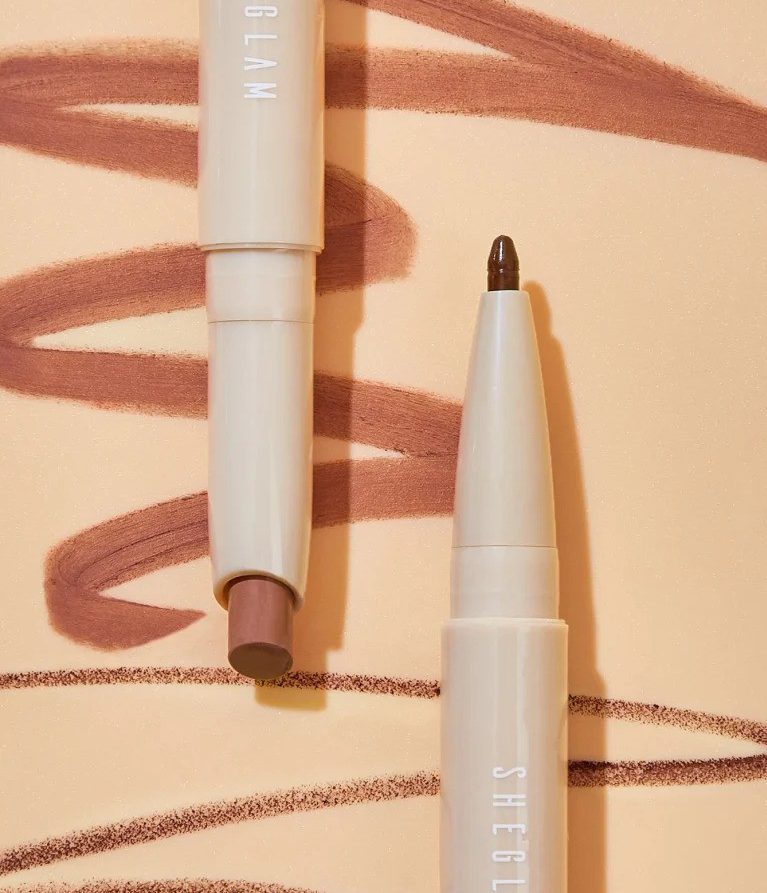 رژ لب و خط لب دو طرفه شیگلم مدل Glam 101 رنگ Deep Caramel (اصل)