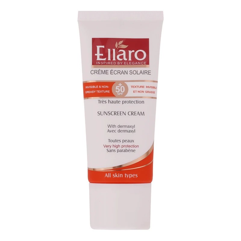 کرم ضد آفتاب بی رنگ SPF50 انواع پوست الارو - 50ml