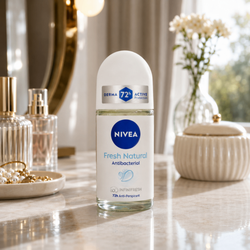 رول ضد تعریق زنانه نیوآ مدل Fresh Natural Antibacterial 72H حجم 50 میلی‌لیتر