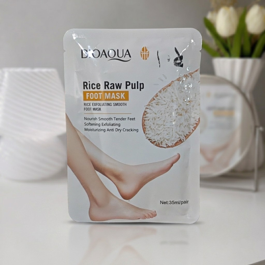 ماسک پا لایه بردار بیوآکوا مدل Rice Raw Pulp
