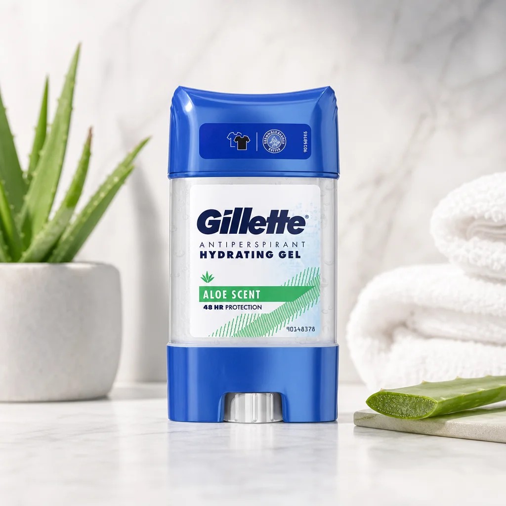 ژل ضد تعریق مردانه ژیلت مدل Aloe Scent حجم 70 میل