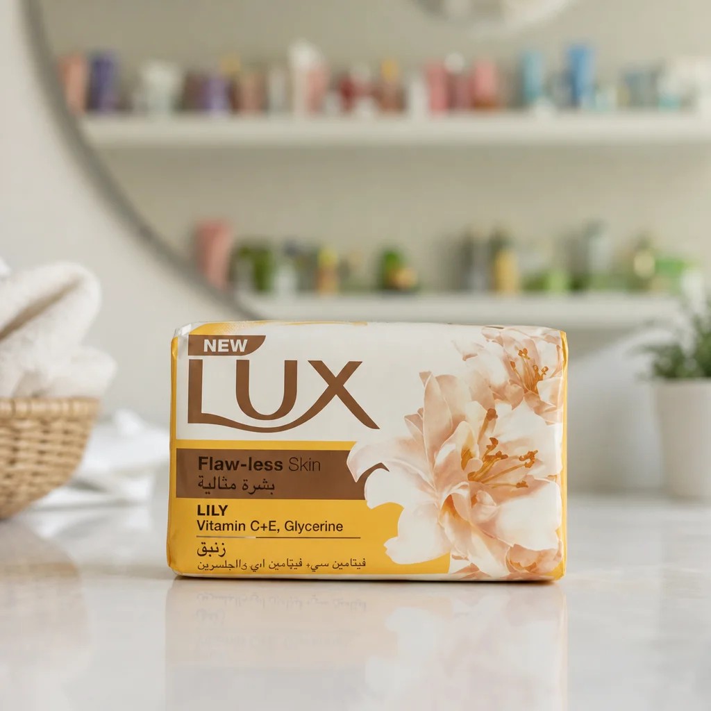 صابون لوکس مدل Flawless Skin با عصاره لیلی و ویتامین C+E
