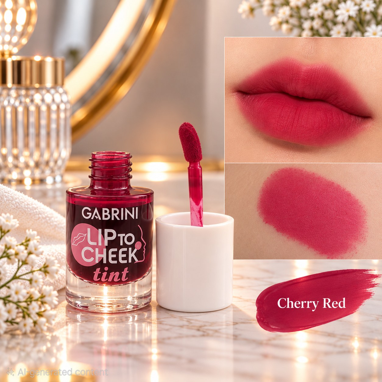 تینت لب گابرینیCHERRY RED