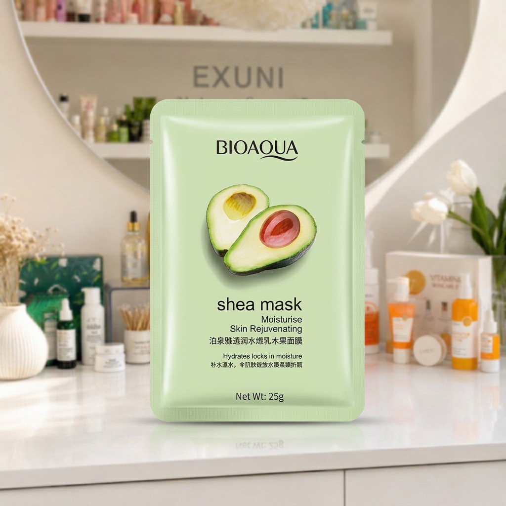 ماسک ورقه‌ای آووکادو بیوآکوا مدل Shea Mask