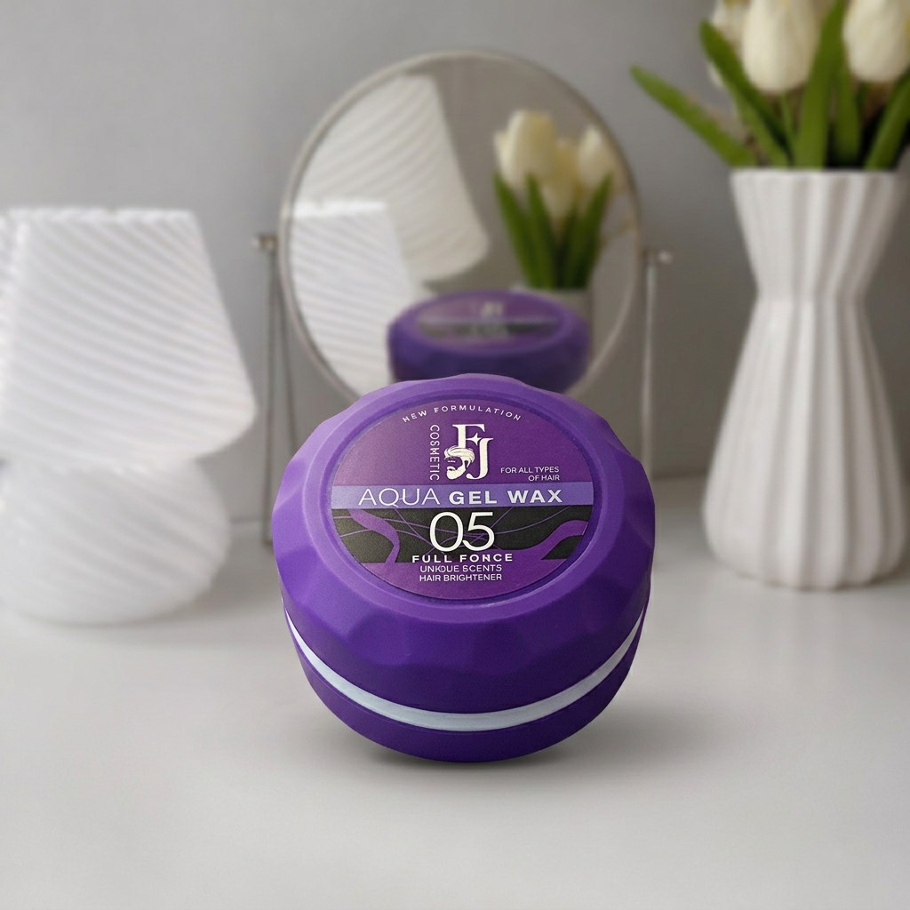ژل واکس مو اف جی وی مدل Aqua Gel Wax شماره 05 بنفش 150 میل