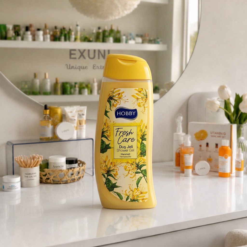 شامپو بدن هوبی مدل Fresh Care رایحه هانی‌ملی حجم ۵۰۰ میلی‌لیتر