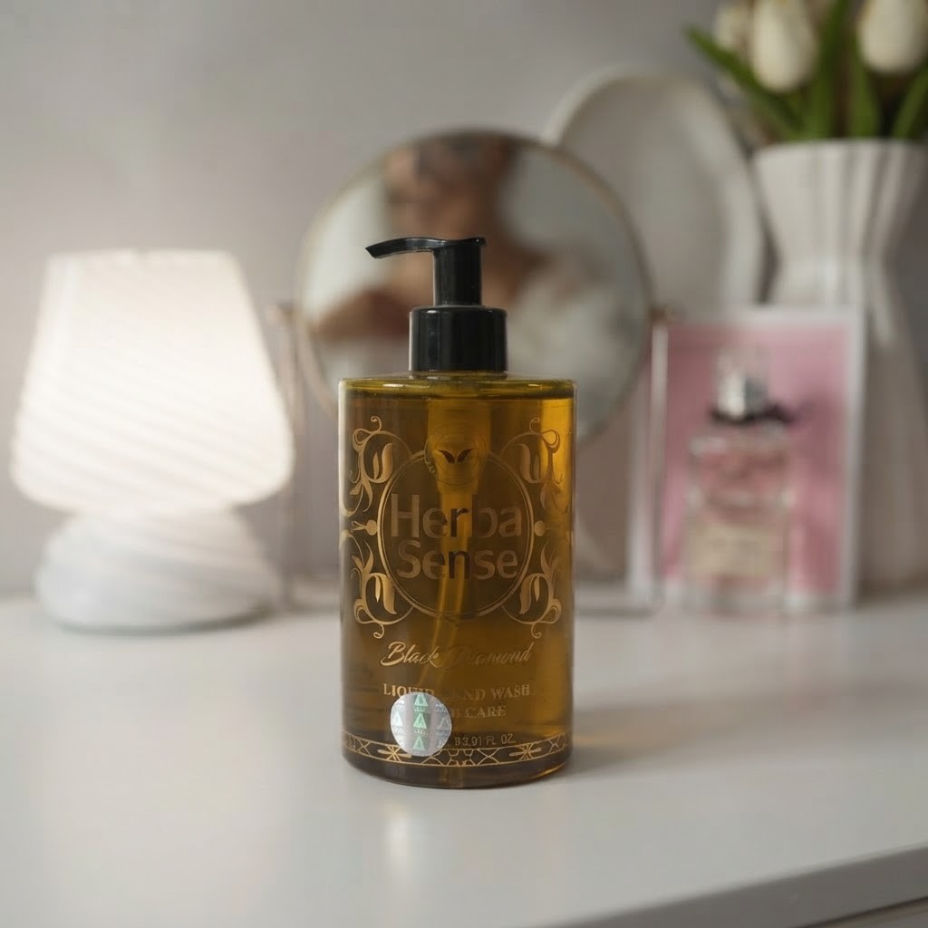 مایع دستشویی 500میل آبرسان و معطر ادکلانی مدل Black Diamond آردن هرباسنس رایحه (گرم و تند)