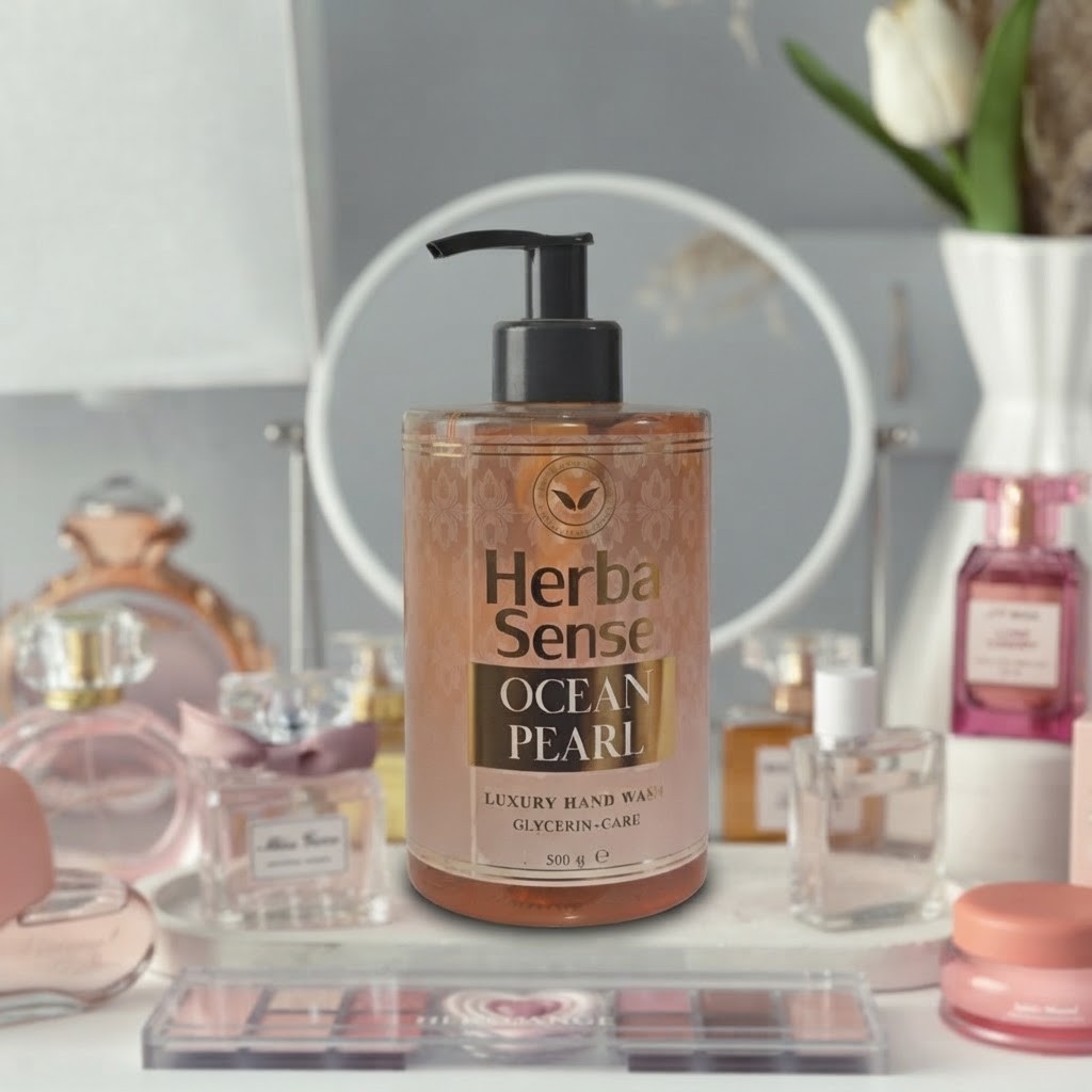 مایع دستشویی 500میل آبرسان و معطر ادکلانی مدل Ocean Pearl آردن هرباسنس رایحه (فانتیزی)