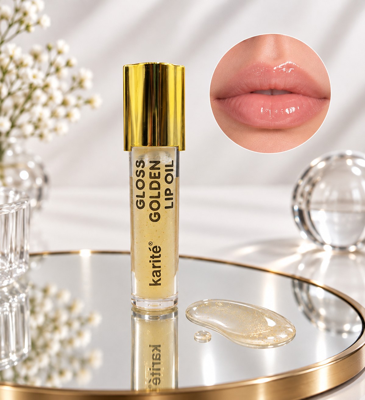روغن لب کاریته مدل گلدن گلاس