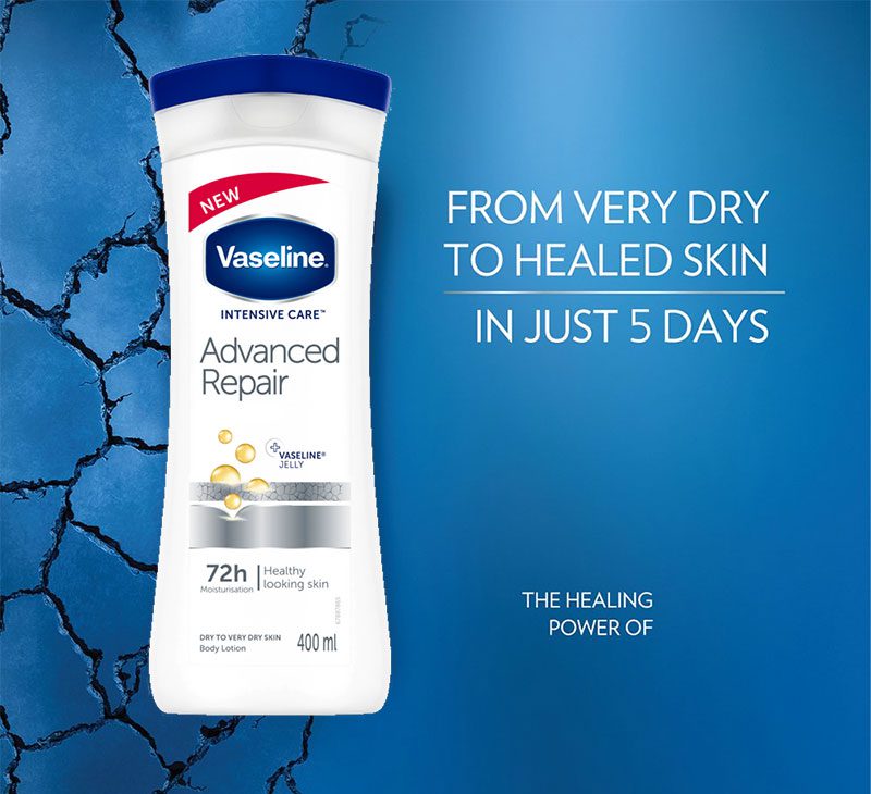 لوسیون بدن وازلین مدل Advanced Repair حجم 400ml ساخت آفریقای جنوبی